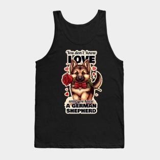 German Shepherd Valentin's day. Tank Top